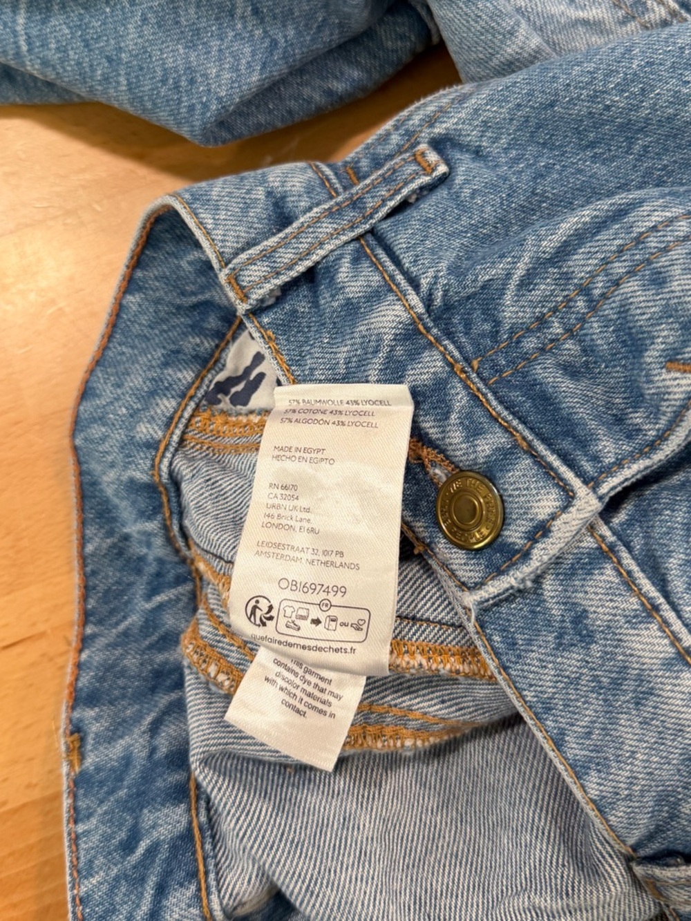 We The Free Good Luck Mid-Rise Barrel Jeans Ultra Light Beam 31 - Picture 8 of 8